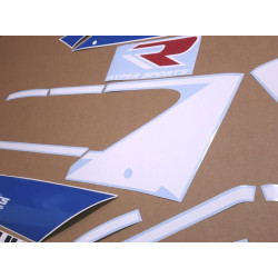 AUTOCOLLANT SUZUKI GSX-R 750 YEAR 1990 - WHITE/BLUE (Produit compatible)