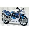 AUFKLEBER SUZUKI GSX-R 750 YEAR 1990 - WHITE/BLUE (Kompatibles Produkt)