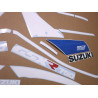 AUTOCOLLANT SUZUKI GSX-R 750 YEAR 1990 - WHITE/BLUE (Produit compatible)