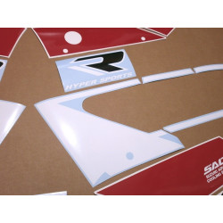 DECALS SUZUKI GSX-R 750 YEAR 1990 - WHITE/RED (Compatible Product)
