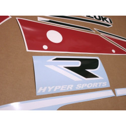 Adhesivo SUZUKI GSX-R 750 YEAR 1990 - WHITE/RED (Producto compatible)