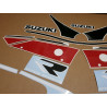 AUTOCOLLANT SUZUKI GSX-R 750 YEAR 1990 - WHITE/RED/BLACK (Produit compatible)
