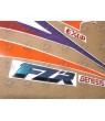 YAMAHA FZR 1000 1995 BLACK/ORANGE STICKERS (Compatible Product)