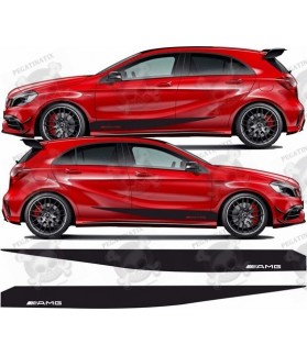Mercedes A Class A45 AMG side Stripes STICKERS (Compatible Product)