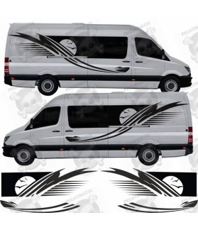 Mercedes Sprinter Camper side Stripes ADHESIVO (Producto compatible)