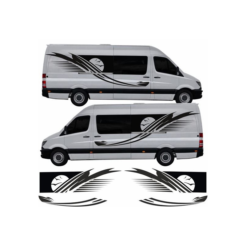 Mercedes Sprinter Camper side Stripes ADHESIVO (Producto compatible)