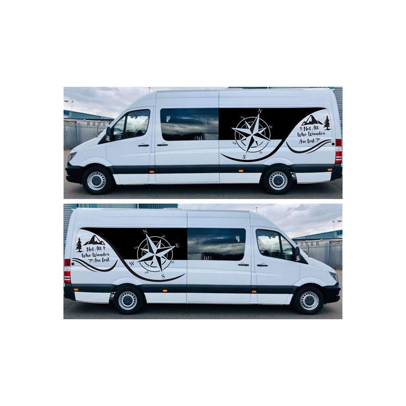 Mercedes Sprinter Camper side Stripes AUTOCOLLANT (Produit compatible)
