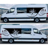 Mercedes Sprinter Camper side Stripes AUTOCOLLANT (Produit compatible)