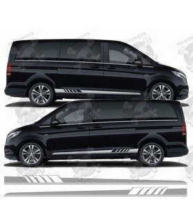 Mercedes V Class side Stripes ADHESIVO (Producto compatible)