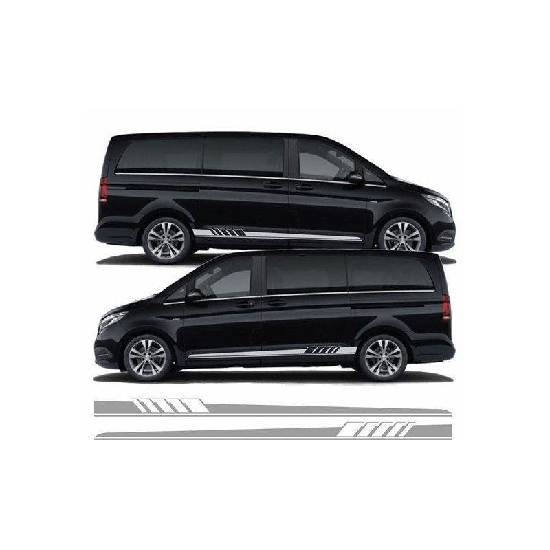 Mercedes V Class side Stripes AUTOCOLLANT (Produit compatible)