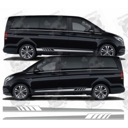 Mercedes V Class side Stripes STICKERS (Compatible Product)