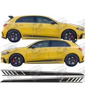 Mercedes A45 S - A35 side Stripes ADHESIVO (Producto compatible)