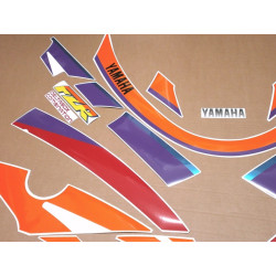 YAMAHA FZR 600 YEAR1995 BLACK-ORANGE ADESIVI (Prodotto compatibile)