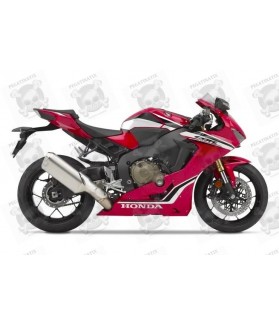 DECALS HONDA CBR 1000RR YEAR 2019 RED-BLACK-WHITE US VERSION (Compatible Product)