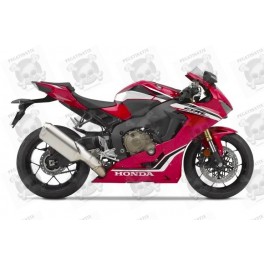 DECALS HONDA CBR 1000RR YEAR 2019 RED-BLACK-WHITE EU (Compatible Product)