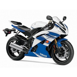 YAMAHA YZF-R6 YEAR 2014  WHITE/BLUE AUTOCOLLANT (Compatible Product)
