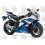 YAMAHA YZF-R6 YEAR 2014 WHITE/BLUE AUTOCOLLANT (Compatible Product)