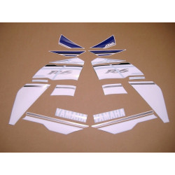 YAMAHA YZF-R6 YEAR 2014  WHITE/BLUE ADHESIVOS (Producto compatible)