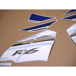 YAMAHA YZF-R6 YEAR 2014  WHITE/BLUE ADHESIVOS (Producto compatible)