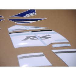 YAMAHA YZF-R6 YEAR 2014  WHITE/BLUE ADHESIVOS (Producto compatible)