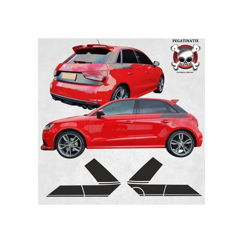 Audi A1 Side Stripes AUFKLEBER (Kompatibles Produkt)