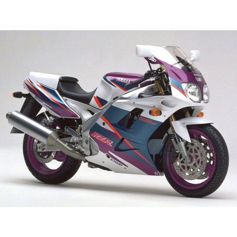 YAMAHA FZR 1000 1994 WHITE/GREEN/PURPLE ADHESIVOS (Producto compatible)