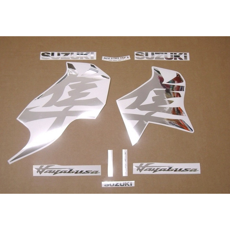 Autocollant SUZUKI HAYABUSA year 2021 CHROME SILVER (Produit compatible)
