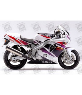 YAMAHA FZR 600 year1995 -WHITE/PURPLE/RED ADHESIVOS (Producto compatible)