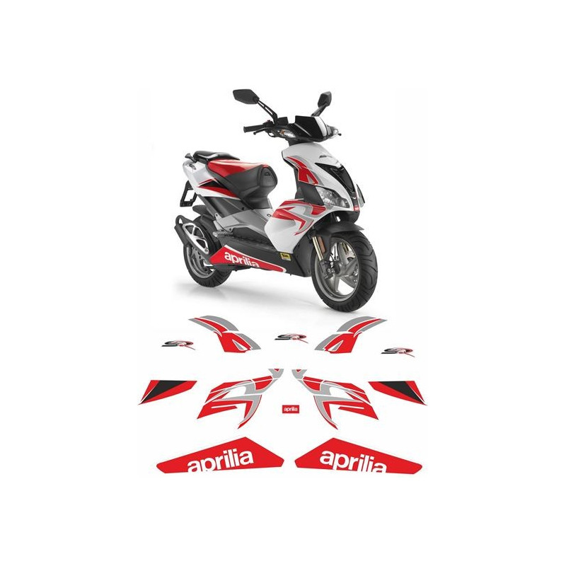 Aprilia SR50 R 2008 AUFKLEBER (Kompatibles Produkt)