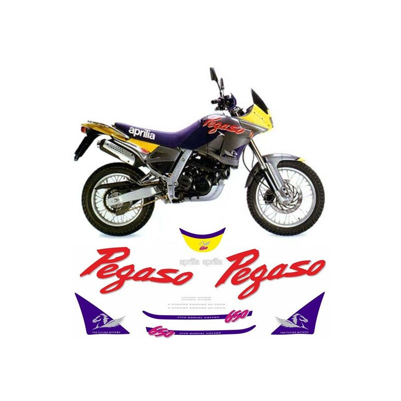 Stickers APRILIA PEGASO 650 YEAR 1995 (Produto compatível)