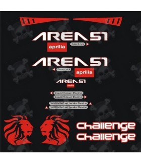 Aprilia Area 51 challenge scooter ADHESIVOS (Producto compatible)