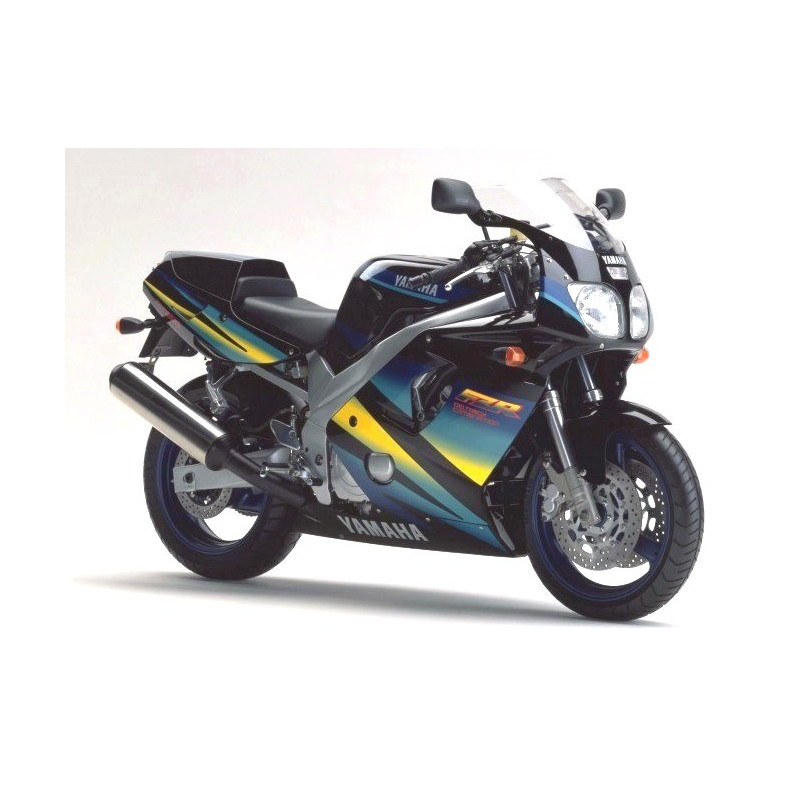 YAMAHA FZR 600 1994 - BLACK/GREEN/YELLOW ADHESIVOS (Producto compatible)