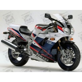 YAMAHA FZR 1000 1995 - WHITE/BLUE/RED STICKERS (Compatible Product)