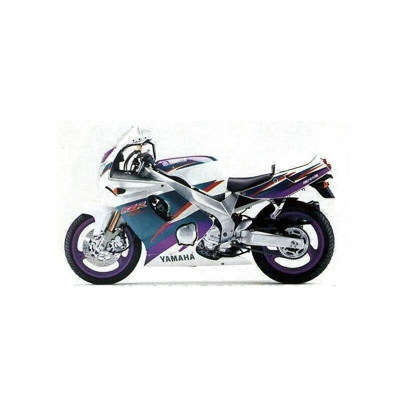 YAMAHA FZR 600 1994 WHITE/GREEN/PURPLE AUFKLEBER (Kompatibles Produkt)