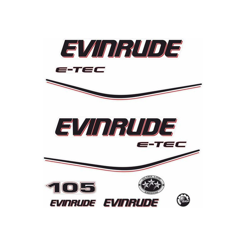 Evinrude 105HP Boat AUTOCOLLANT  (Produit compatible)