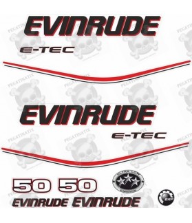 Evinrude 50HP E-tec Boat AUFKLEBER (Kompatibles Produkt)