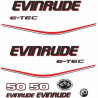 Evinrude 50HP E-tec Boat AUTOCOLLANT  (Produit compatible)