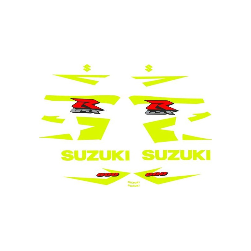 SUZUKI GSX-R 600 K4 FLUOR YEAR 2004-2005 ADESIVOS (Produto compatível)