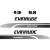 Evinrude 9.9HP Four Boat ADESIVI  (Prodotto compatibile)