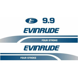 Evinrude 9.9HP Four Boat AUFKLEBER  (Kompatibles Produkt)