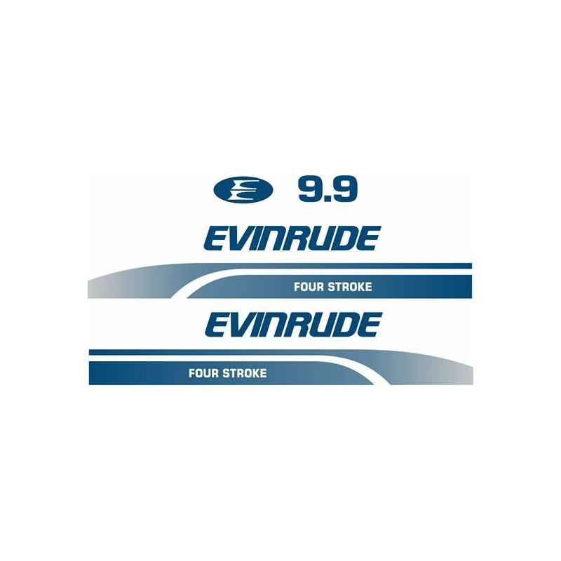 Evinrude 9.9HP Four Boat ADESIVOS  (Produto compatível)