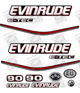 Evinrude 90HP E-tec Boat AUFKLEBER (Kompatibles Produkt)