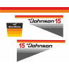 Johnson Sea Horse 15 Boat ADESIVOS  (Produto compatível)