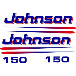 Johnson 150hp Boat DECALS (Compatible Product)