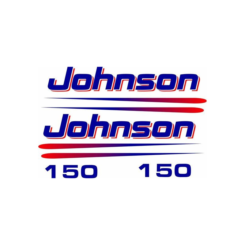 Johnson 150hp Boat ADESIVI  (Prodotto compatibile)