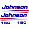 Johnson 150hp Boat ADESIVI  (Prodotto compatibile)