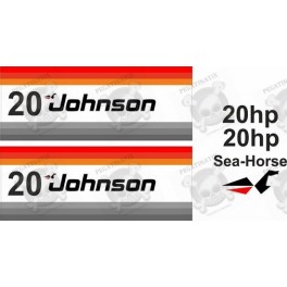 Johnson 20hp Sea-Horse DECALS (Compatible Product)