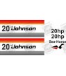 Johnson 20hp Sea-Horse DECALS (Compatible Product)