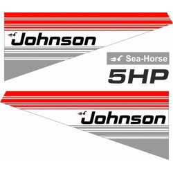 Johnson 5HP Sea Horse Boat Adhesivo (Producto compatible)
