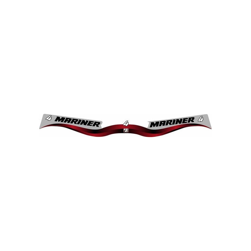 Mariner 4 hp Boat ADESIVI  (Prodotto compatibile)
